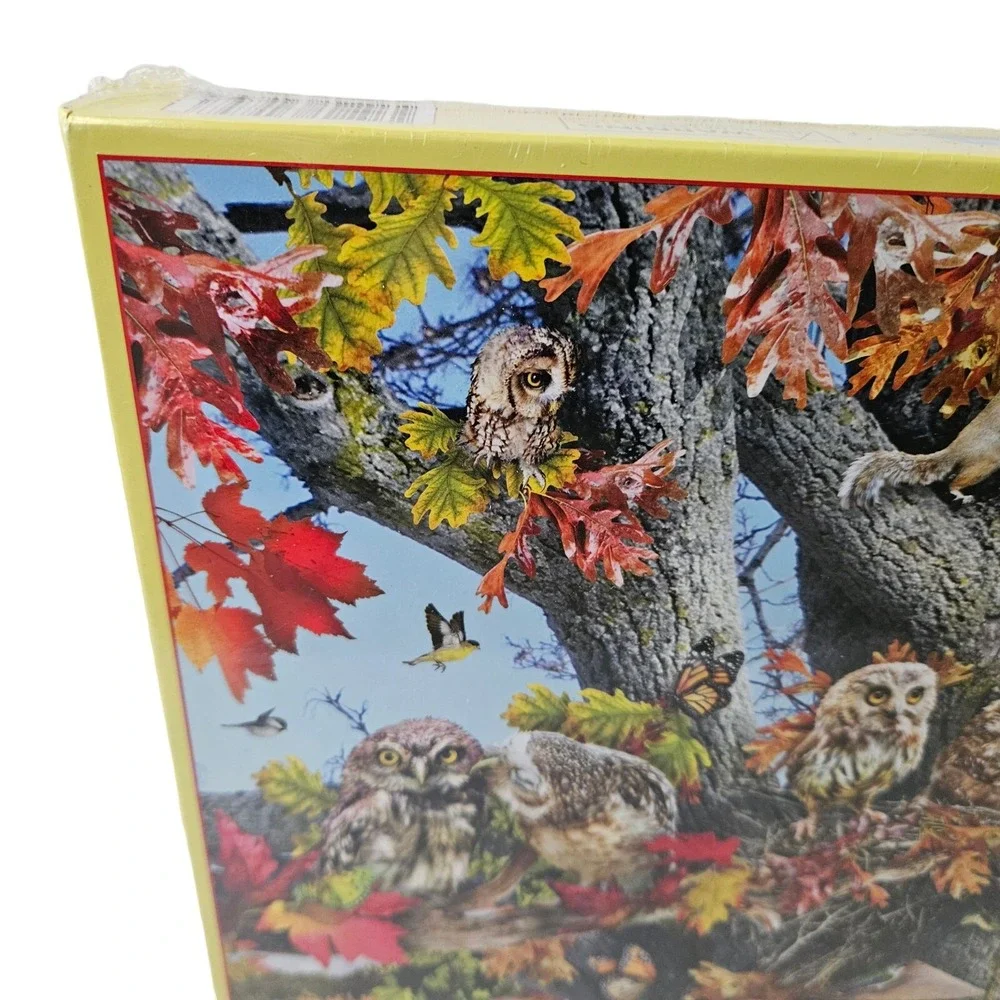 Owl Family Reunion Jigsaw Puzzle 1000 Piece Art By Lori Schory Fall Scene New